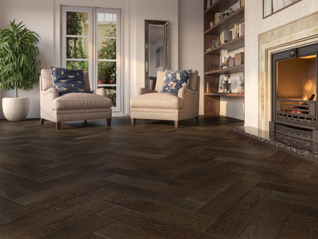 Herringbone 120mm Berkshire Oak