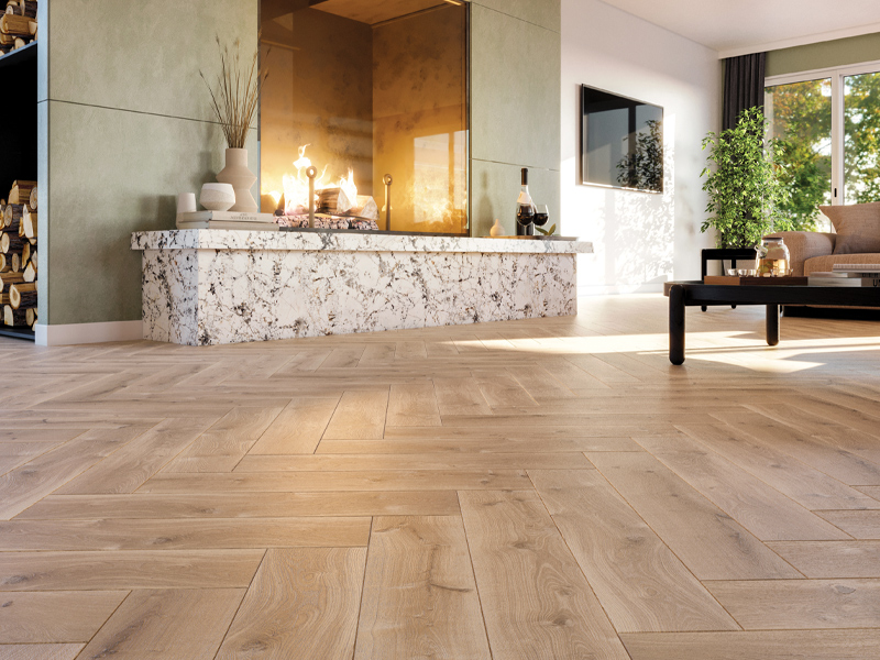 Renaissance Herringbone 120mm Oak Della Lorenzo